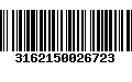 Código de Barras 3162150026723