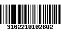 Código de Barras 3162210102602