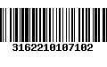 Código de Barras 3162210107102