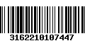 Código de Barras 3162210107447