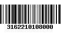 Código de Barras 3162210108000