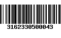 Código de Barras 3162330500043