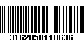 Código de Barras 3162850118636