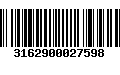 Código de Barras 3162900027598