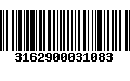 Código de Barras 3162900031083