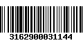 Código de Barras 3162900031144