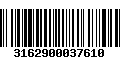 Código de Barras 3162900037610