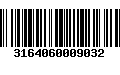 Código de Barras 3164060009032