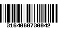 Código de Barras 3164060730042