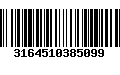 Código de Barras 3164510385099