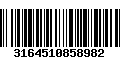 Código de Barras 3164510858982