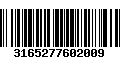 Código de Barras 3165277602009