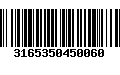 Código de Barras 3165350450060