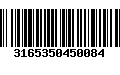 Código de Barras 3165350450084