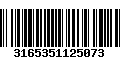 Código de Barras 3165351125073