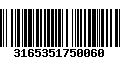 Código de Barras 3165351750060