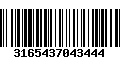 Código de Barras 3165437043444