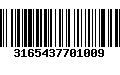 Código de Barras 3165437701009