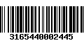 Código de Barras 3165440002445