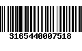 Código de Barras 3165440007518