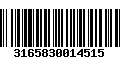 Código de Barras 3165830014515