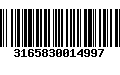 Código de Barras 3165830014997