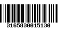 Código de Barras 3165830015130