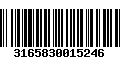 Código de Barras 3165830015246