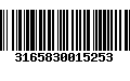 Código de Barras 3165830015253