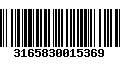 Código de Barras 3165830015369
