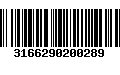 Código de Barras 3166290200289