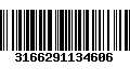 Código de Barras 3166291134606
