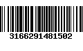 Código de Barras 3166291481502