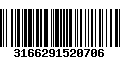 Código de Barras 3166291520706