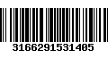 Código de Barras 3166291531405