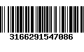 Código de Barras 3166291547086