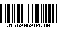 Código de Barras 3166296204380