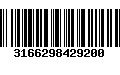 Código de Barras 3166298429200