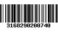 Código de Barras 3168290200740