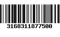 Código de Barras 3168311877500