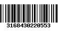 Código de Barras 3168430220553