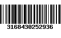 Código de Barras 3168430252936