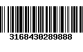 Código de Barras 3168430289888