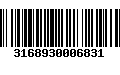 Código de Barras 3168930006831