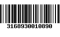 Código de Barras 3168930010890