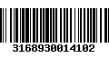 Código de Barras 3168930014102