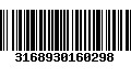 Código de Barras 3168930160298