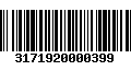 Código de Barras 3171920000399