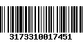 Código de Barras 3173310017451