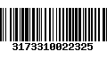 Código de Barras 3173310022325